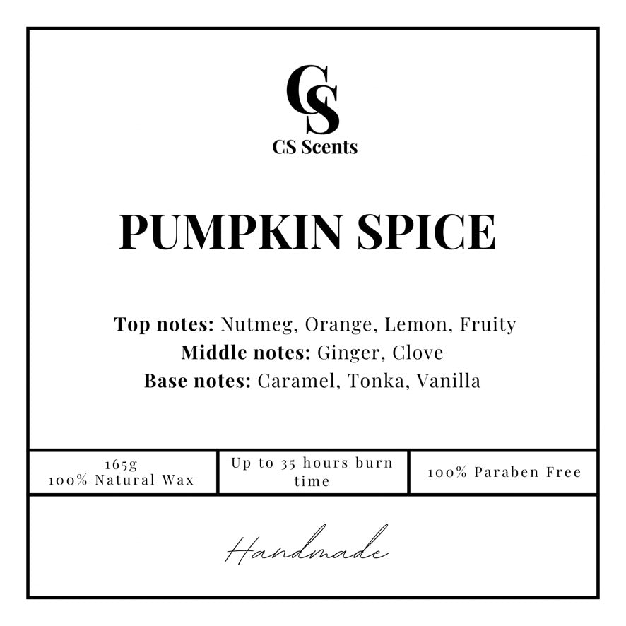 165g Pumkin spice Candle