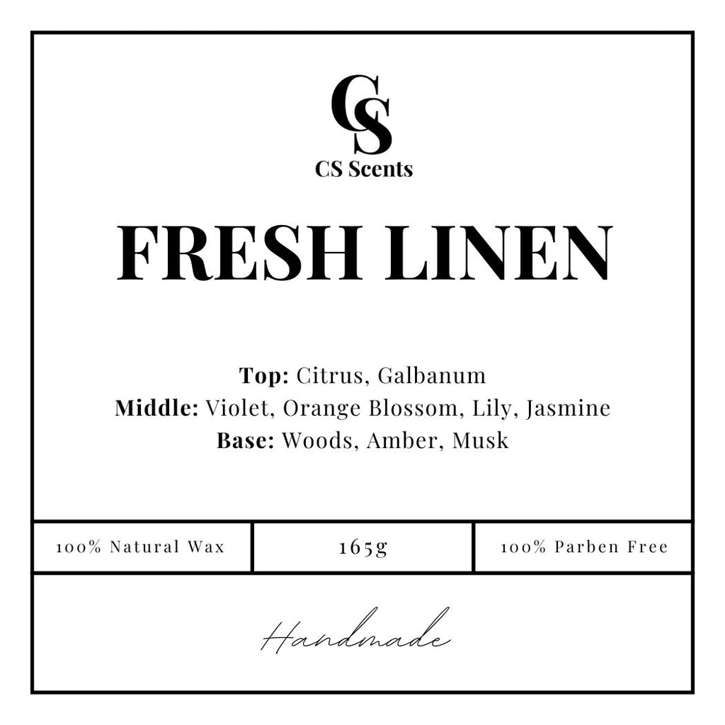165g Fresh Linen Candle