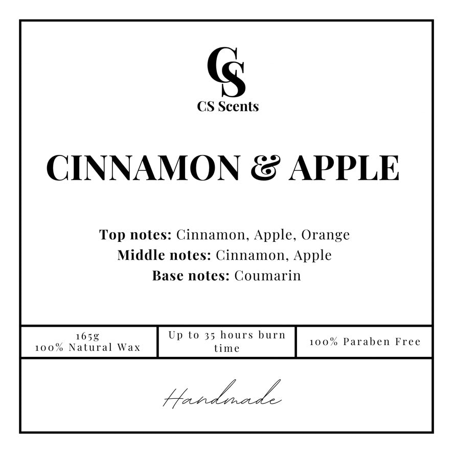 165g Cinnamon & Apple Candle