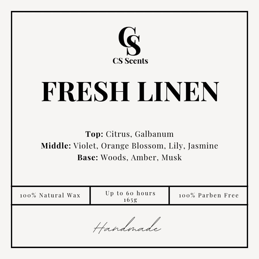 165g Fresh Linen Candle