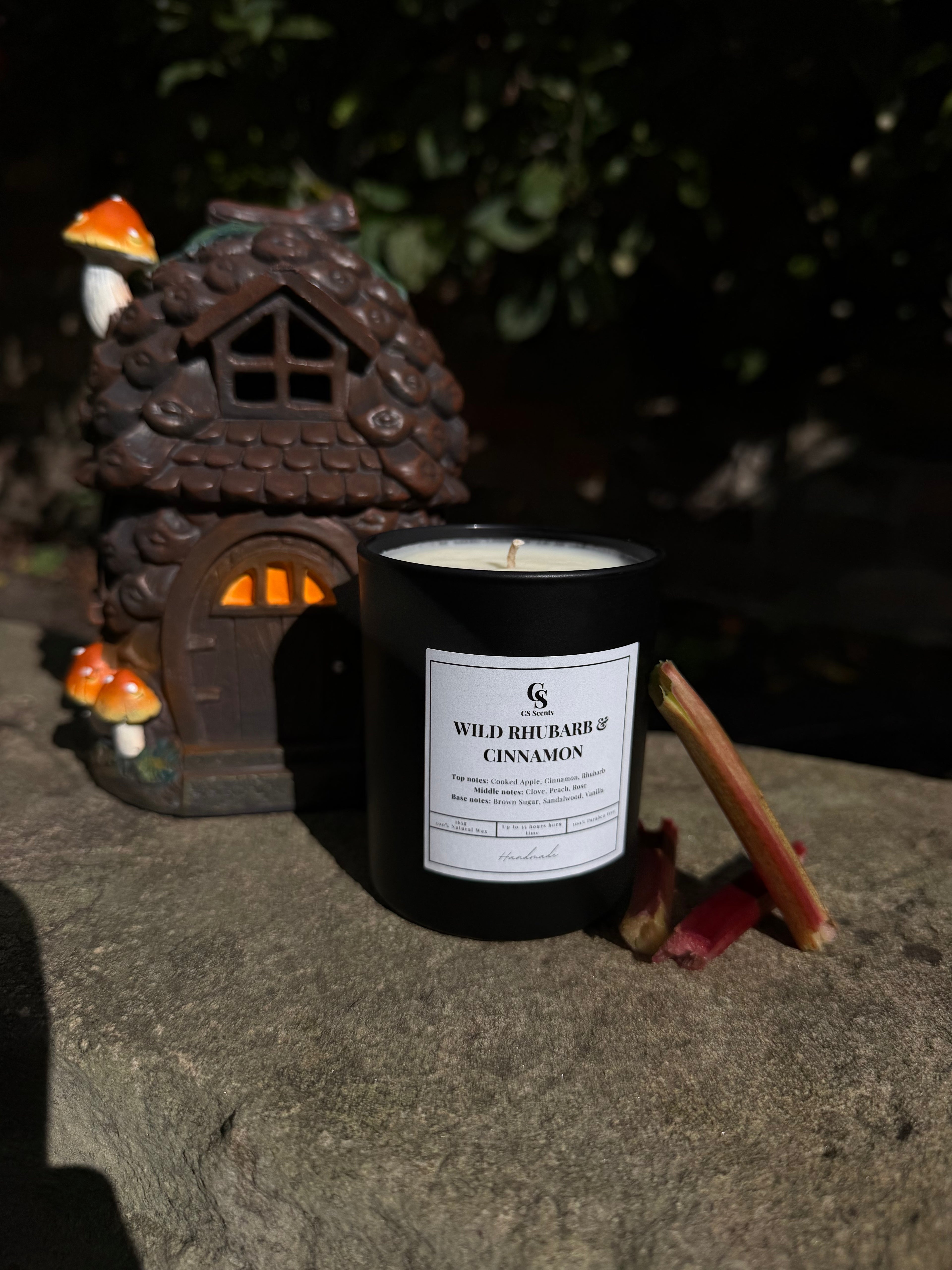 220g Wild Rhubarb & Cinnamon Candle